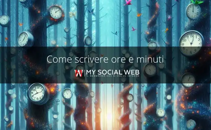 Come si scrive un orario (ad esempio 30 minuti)?